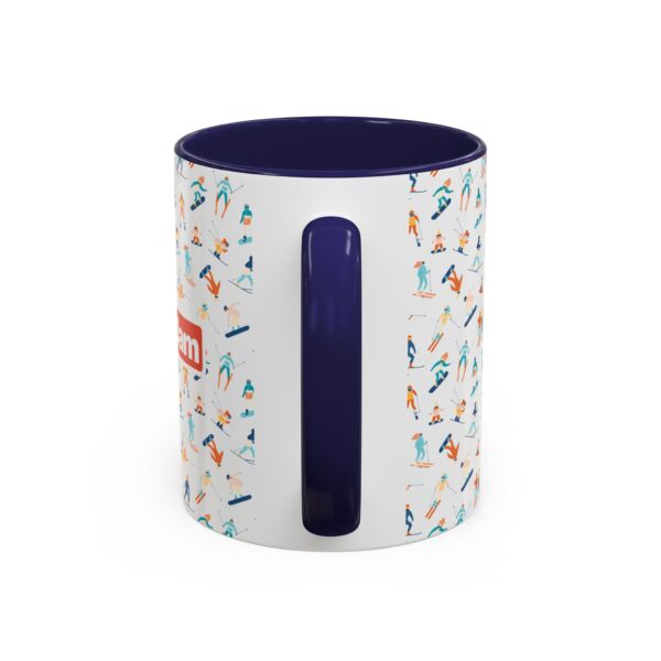 SnowJam Ski & Snowboard Pattern Coffee Mug - Image 8