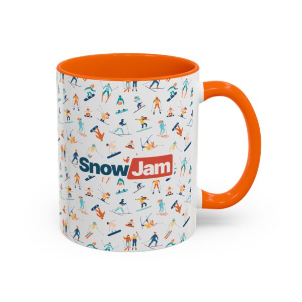 SnowJam Ski & Snowboard Pattern Coffee Mug - Image 21