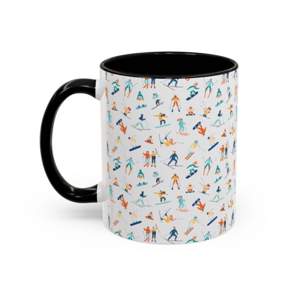 SnowJam Ski & Snowboard Pattern Coffee Mug - Image 2