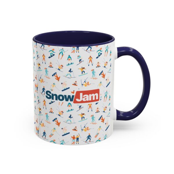 SnowJam Ski & Snowboard Pattern Coffee Mug - Image 5