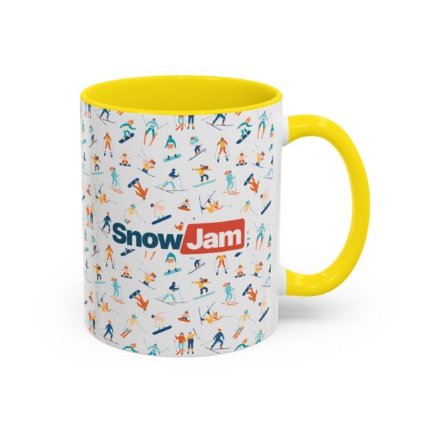 SnowJam Ski & Snowboard Pattern Coffee Mug - Image 29