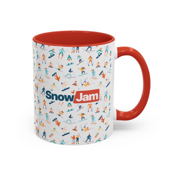 SnowJam Ski & Snowboard Pattern Coffee Mug - Image 13