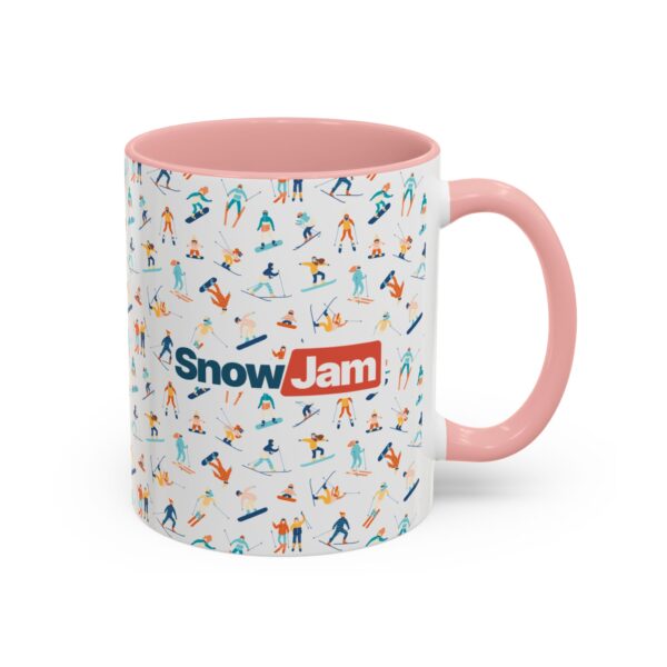 SnowJam Ski & Snowboard Pattern Coffee Mug - Image 9