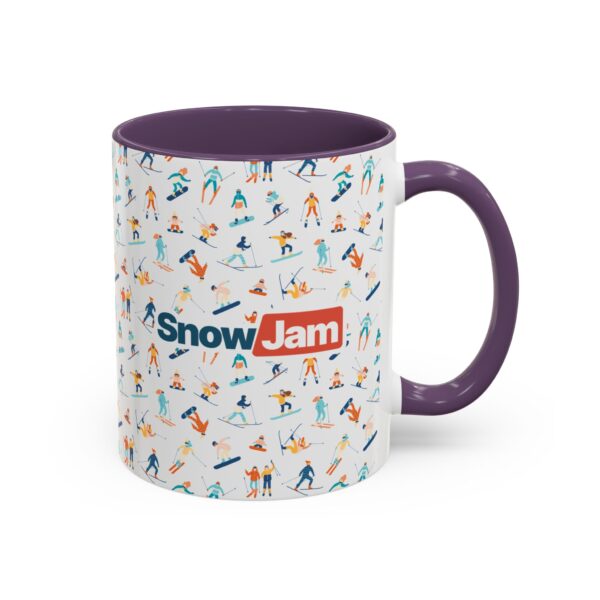 SnowJam Ski & Snowboard Pattern Coffee Mug - Image 25