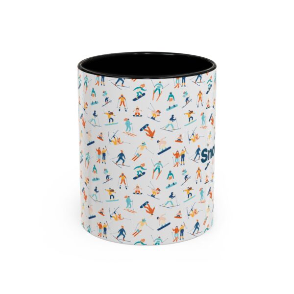 SnowJam Ski & Snowboard Pattern Coffee Mug - Image 4